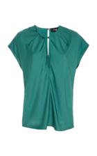 Paule Ka Satin Key Hole Top