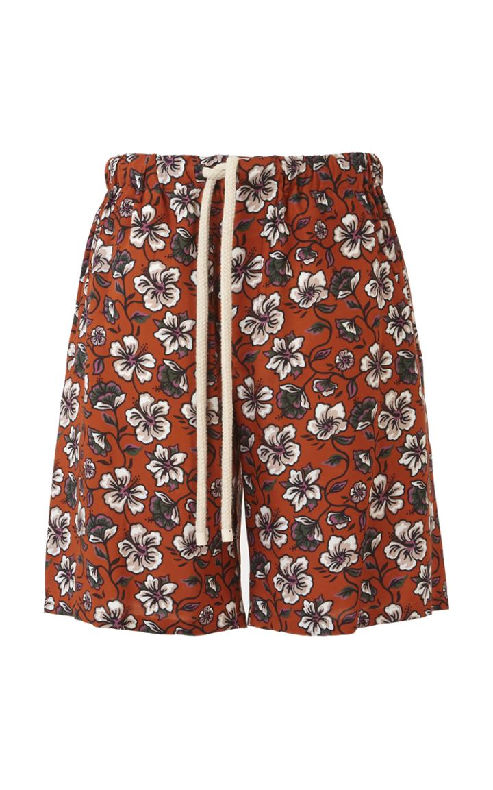 Loewe Floral-print Drawstring Shorts