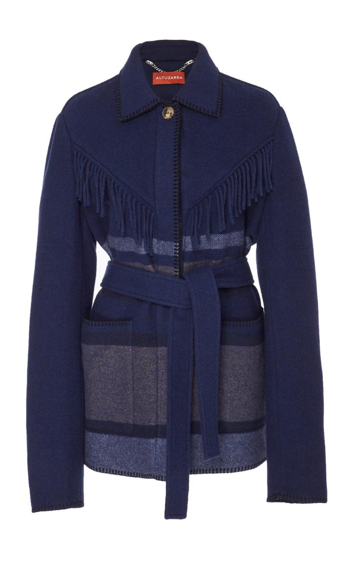 Altuzarra Crockett Belted Fringe Jacket