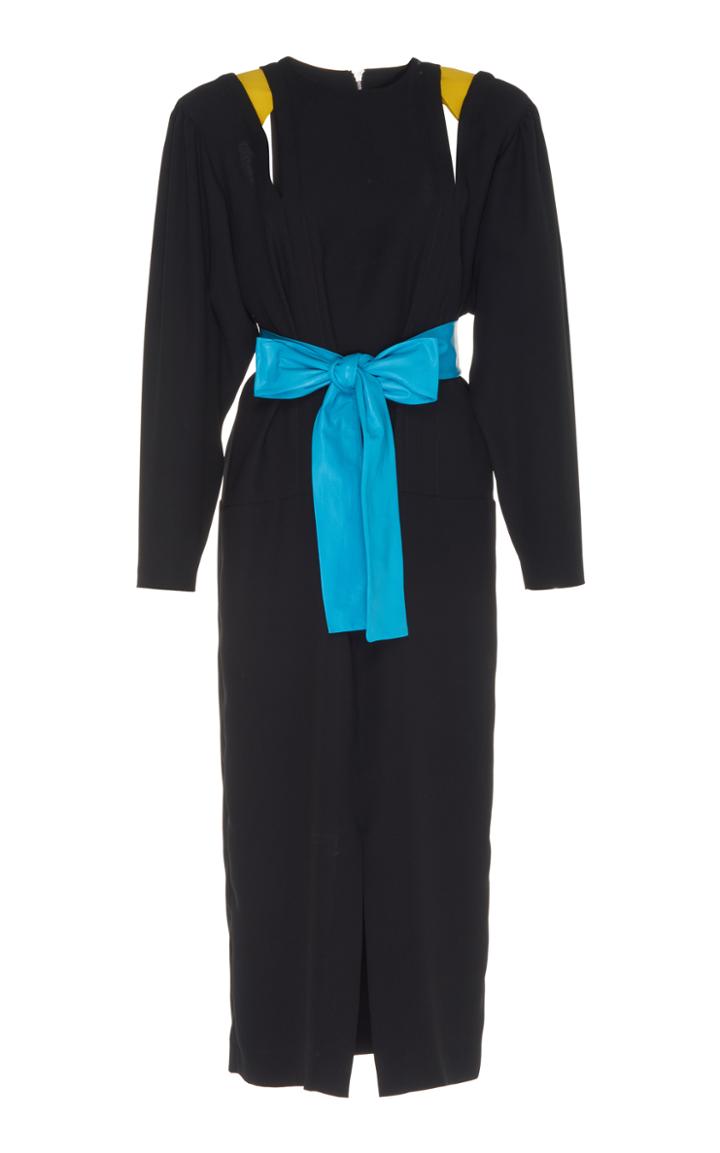 Maison Margiela Cut Out Shoulder Midi Dress