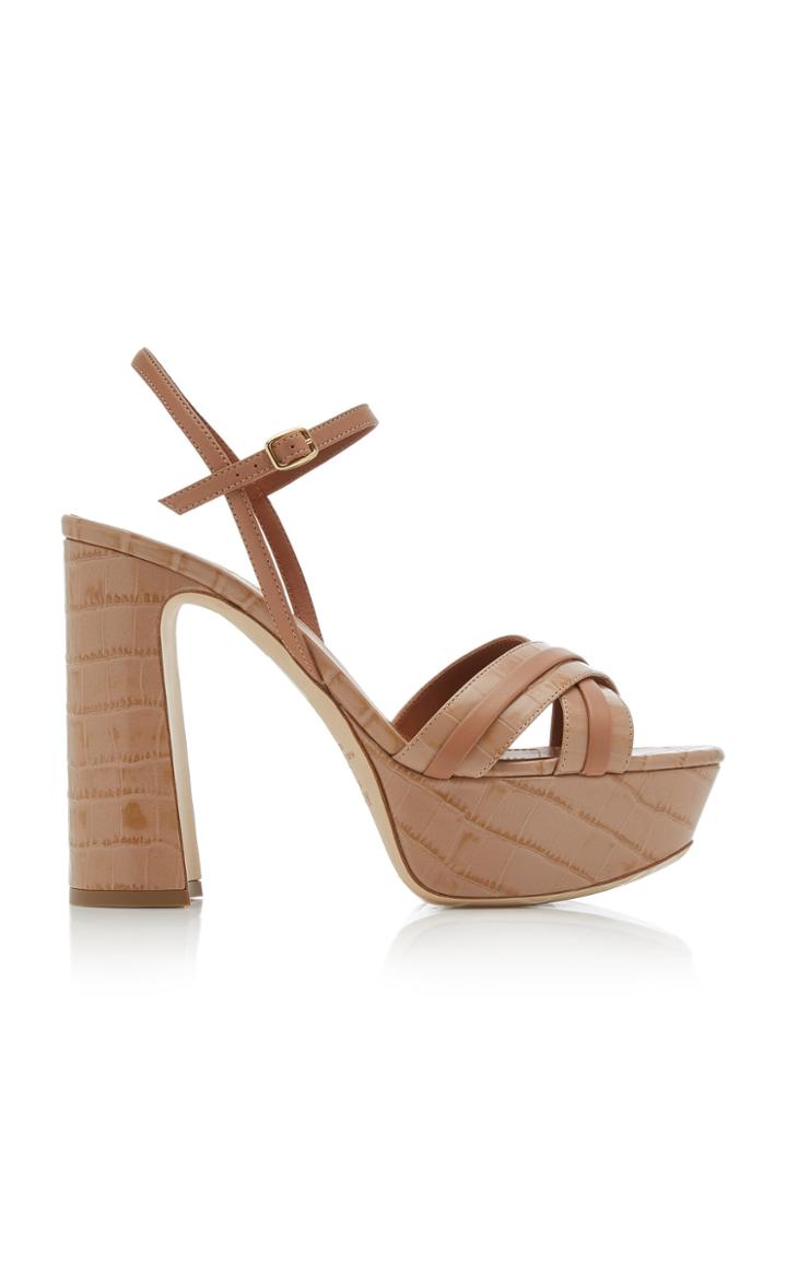 Malone Souliers Mila Strappy Leather Platform Sandals