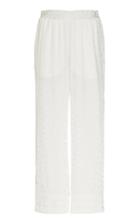 Moda Operandi Deitas Veronique Straight-leg Jacquard Silk Pants Size: 34