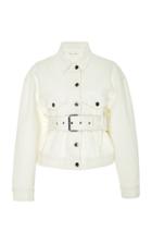 Proenza Schouler Pswl Belted Denim Flap Pocket Jacket