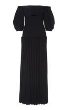 Gabriela Hearst Gala Silk Off-the-shoulder Dress