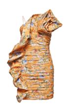 Moda Operandi Magda Butrym Ruffle Trim Floral Mini Dress