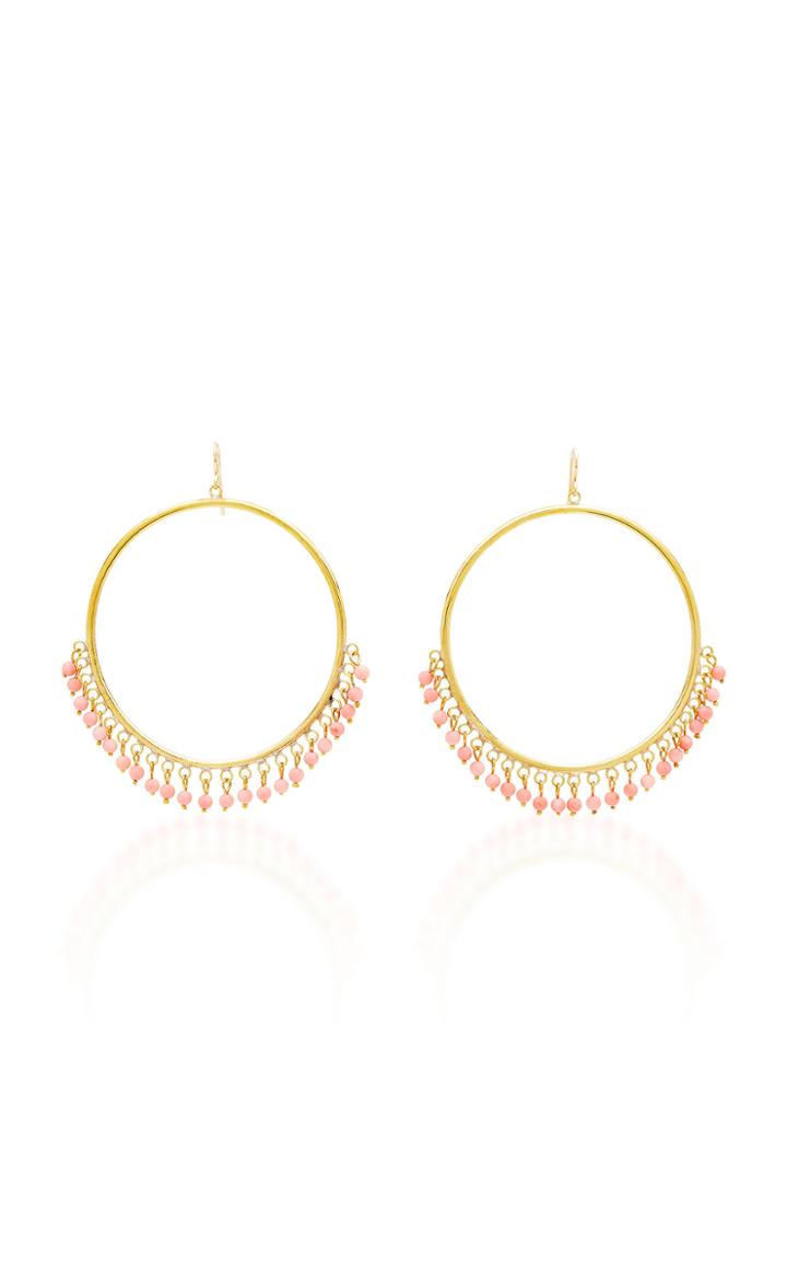 Ashley Pittman Mnara Earring With Coral Stones