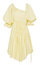 Moda Operandi Aje Ambience Tie-detailed Cotton Asymmetric Mini Dress