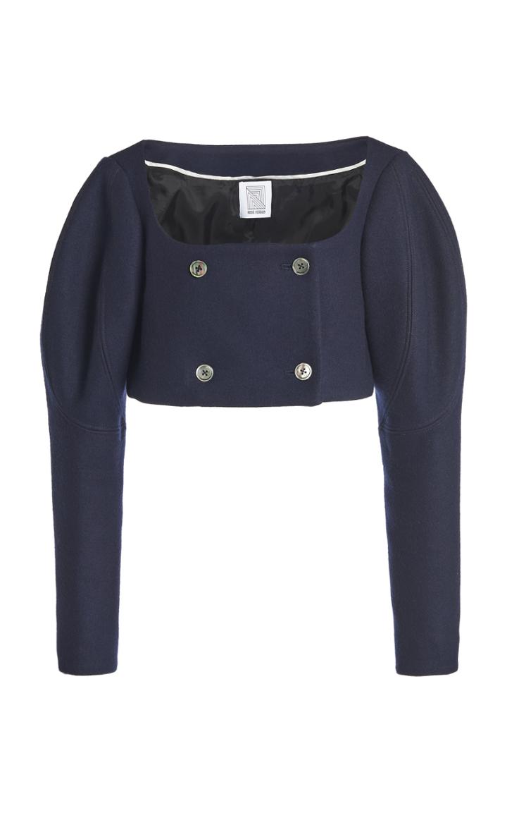 Moda Operandi Rosie Assoulin Wool-blend Cropped Jacket