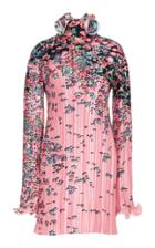 Givenchy Floral-print Pliss-satin Mini Dress