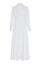 Moda Operandi White Story Europa Cotton Maxi Dress Size: 8