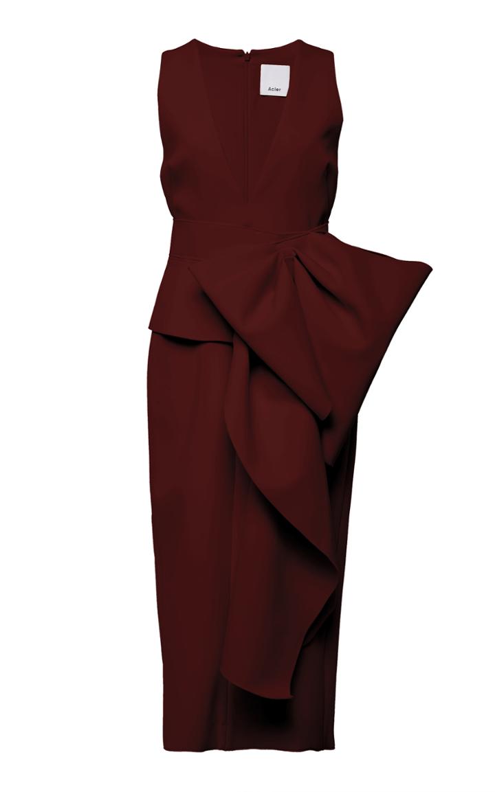 Acler Mancroft V-neck Folded Dress