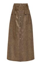 Nanushka Aarohi A-line Vinyl Midi Skirt