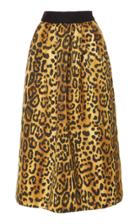 Adam Lippes Printed Duchess Satin Ball Skirt