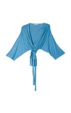 Tuinch Oversized Cashmere Blend Wrap Top