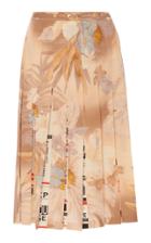 Maison Margiela Pleated Tropical Printed Skirt