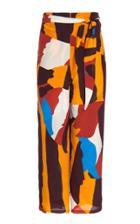 Vanda Jacintho Printed Crepe De Chine Sarong