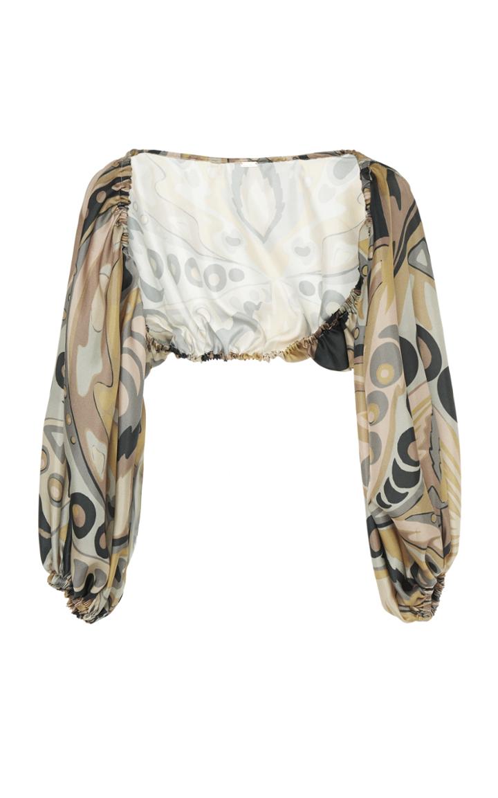 Cult Gaia Mar Printed Bolero