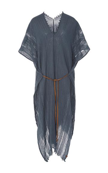 Caravana Tulum Iktan Frayed Poncho