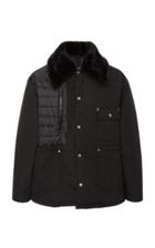 Maison Margiela Cordura Faux Fur-trimmed Shell Jacket