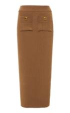 Moda Operandi Balmain High-rise Ribbed-knit Pencil Skirt