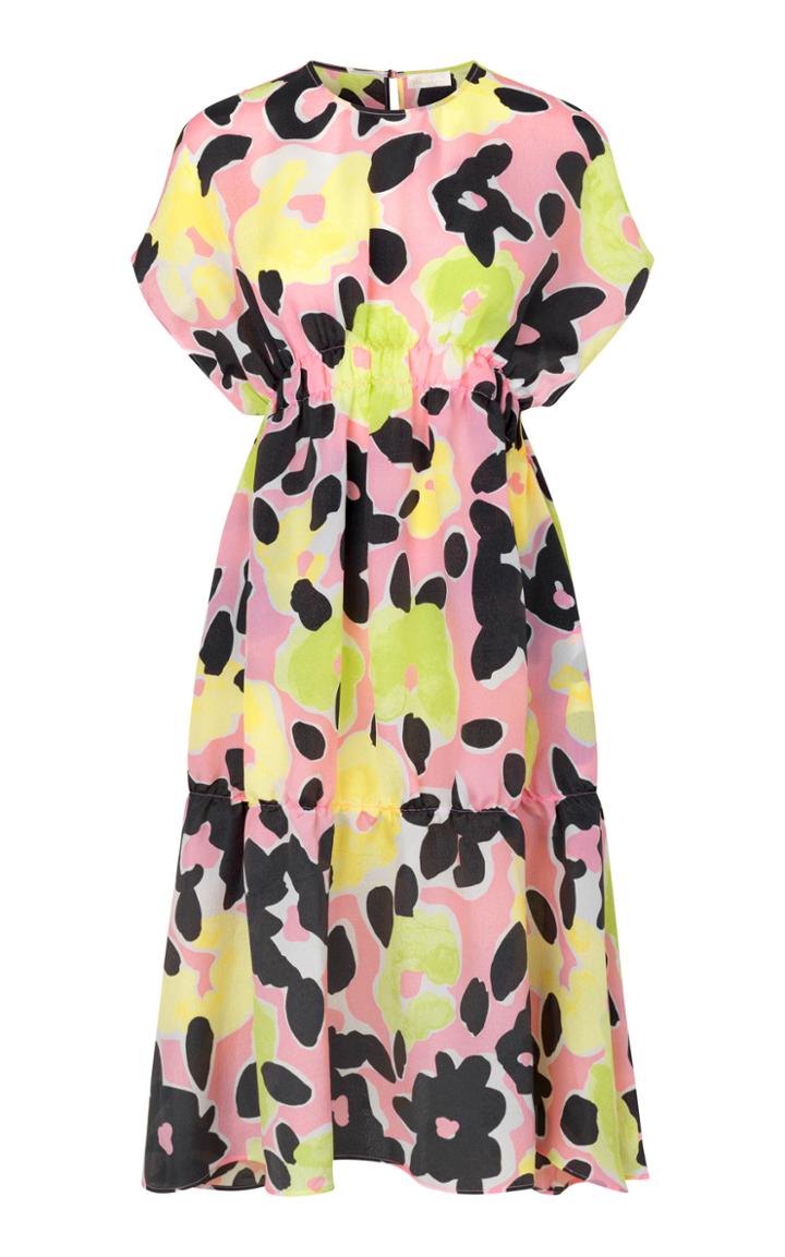 Moda Operandi Stine Goya Jordan Floral Crepe Midi Dress