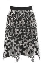 David Koma Embellished Lace Mini Skirt