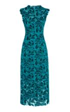Monique Lhuillier Sleeveless Crochet Lace Sheath Dress