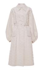 Moda Operandi Cecilie Bahnsen Helen Belted Cotton-blend Coat