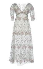 Luisa Beccaria Tulle Embroidered Dress