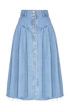 Flow The Label Pleated Denim Skirt