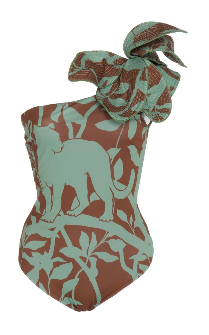 Johanna Ortiz Buckets Of Rain One Shoulder Swimsuit