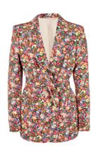 Moda Operandi Blaz Milano Jour De Fte Printed Silk Robe Blazer Size: 00