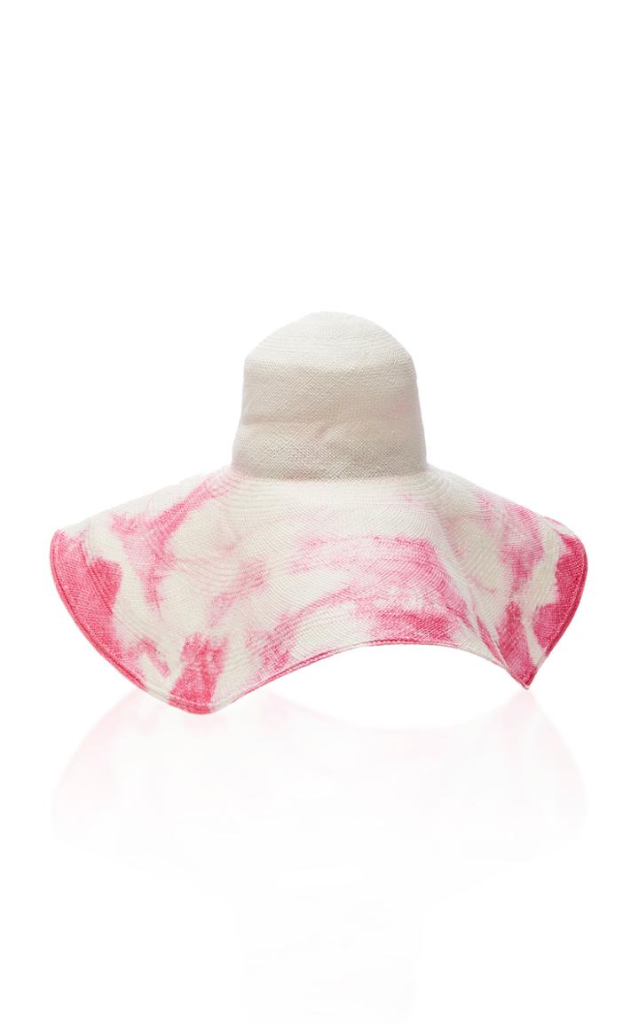 Nannacay Kale Tie-dye Woven Raffia Hat