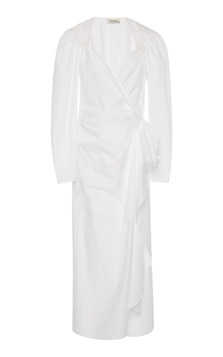 Attico Cotton Wrap Dress