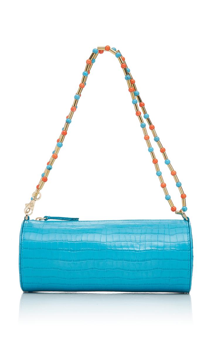 Les Petits Joueurs Emma Mini Pearl Chain Leather Bag
