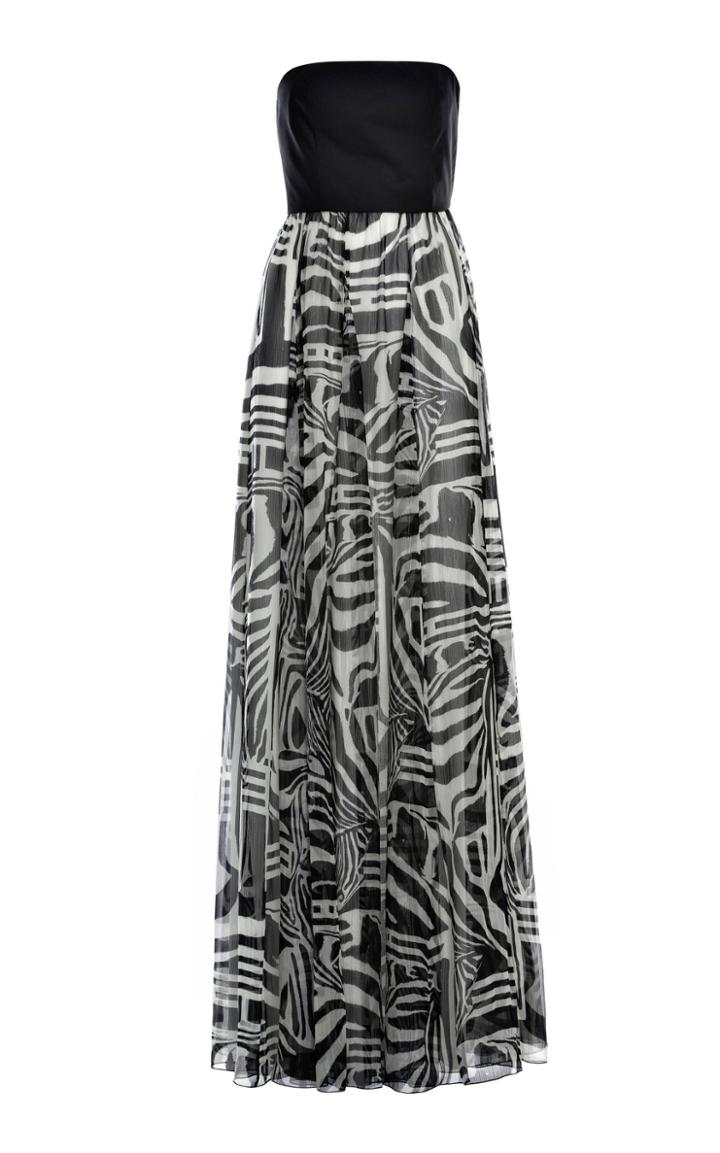 Genny Strapless Printed Gown