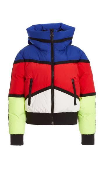 Goldbergh Mondriaan Stretch-shell Multicolored Bomber Jacket
