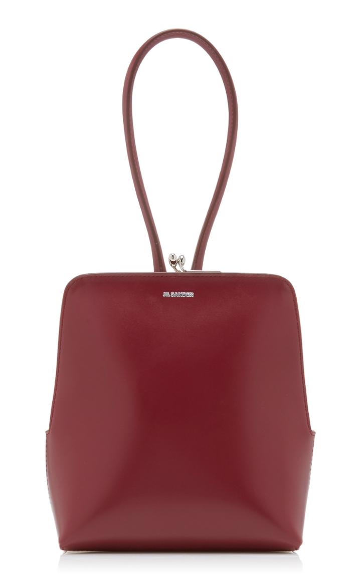 Moda Operandi Jil Sander Small Goji Square Frame Leather Top Handle Bag
