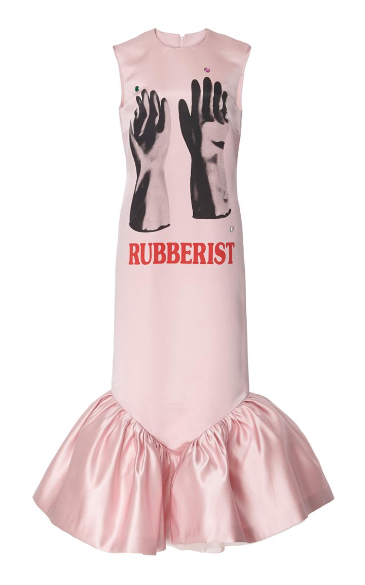 Christopher Kane Rubberist Cupcake Satin Dress