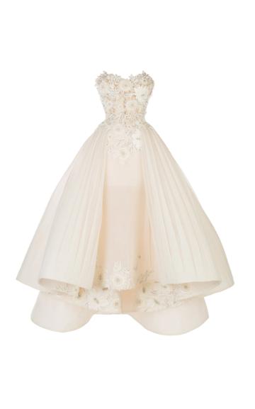 Maison Yeya Bella Strapless Floral Gown