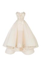 Maison Yeya Bella Strapless Floral Gown