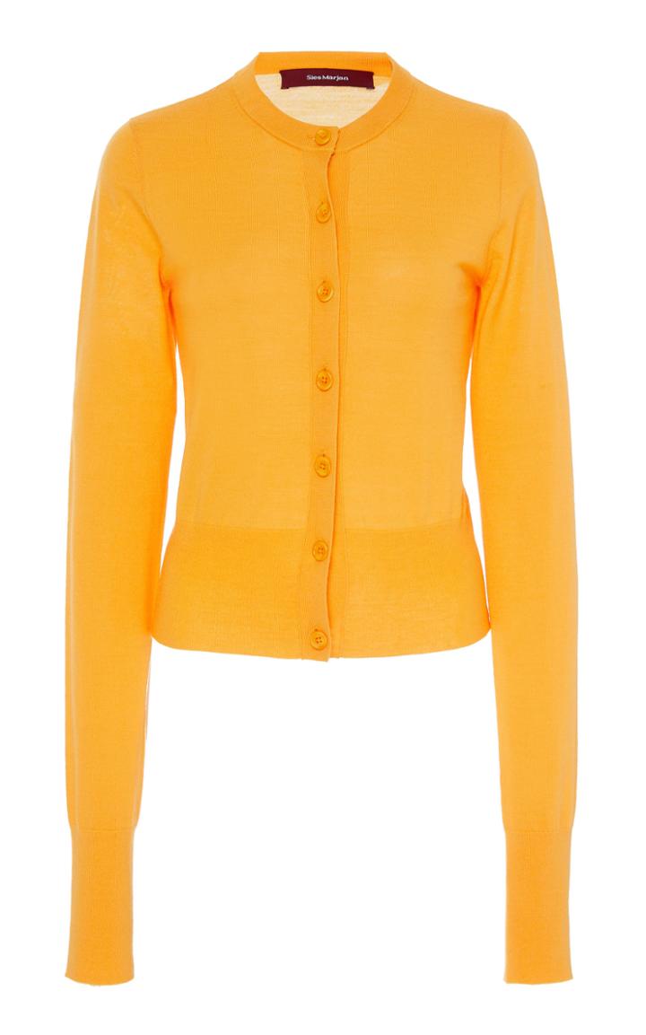 Moda Operandi Sies Marjan Tahira Merino Wool Cropped Cardigan Size: Xs