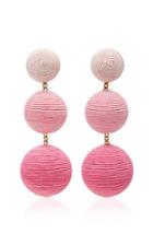 Rebecca De Ravenel M'o Exclusive Ombre Three Drop Clip Earrings
