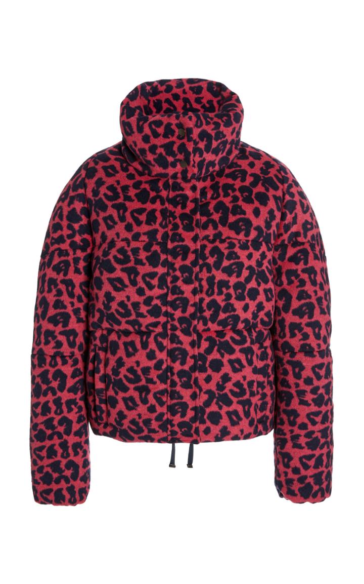 Moda Operandi Apparis Chris Leopard-print Faux Wool Puffer Coat
