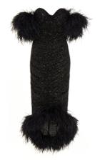Nervi Luna Feather-trimmed Sequined Chiffon Midi Dress