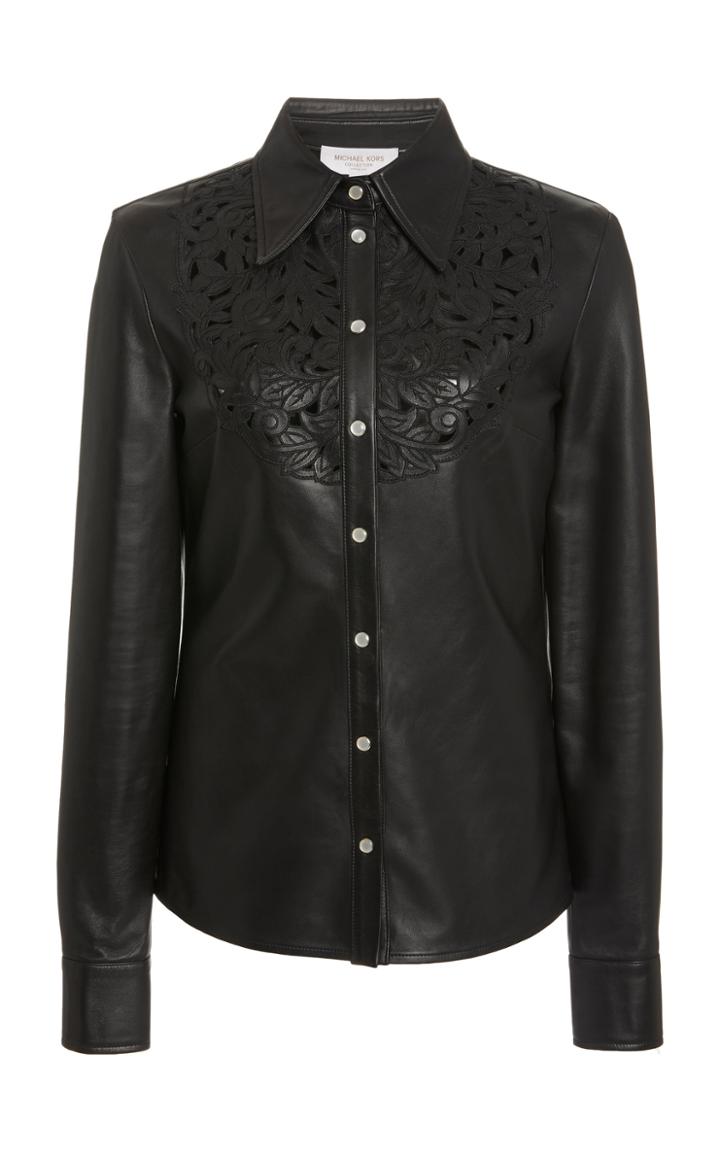 Moda Operandi Michael Kors Collection Embroidered Western Top