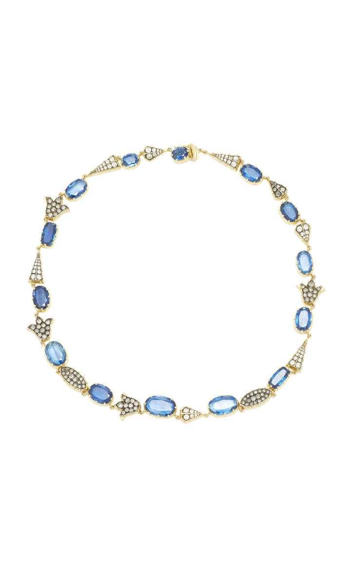 Sylva & Cie One-of-a-kind Kyanite And Diamond Necklace