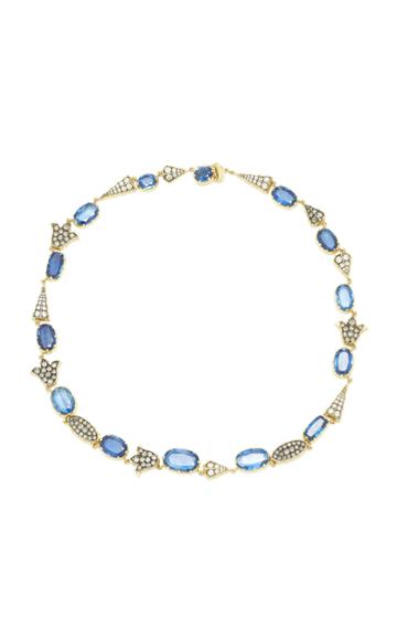 Sylva & Cie One-of-a-kind Kyanite And Diamond Necklace