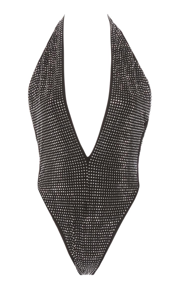 Moda Operandi Alessandra Rich Crystal-embellished One-piece Swimsuit Size: 38