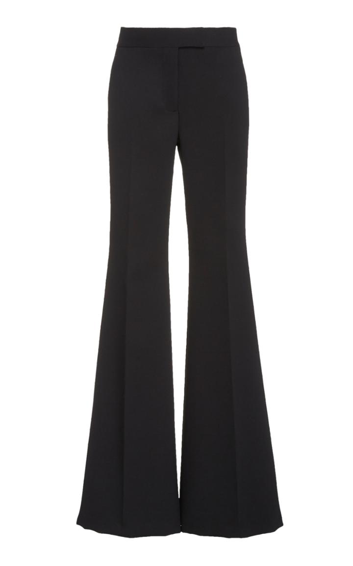 Moda Operandi Marina Moscone Flared-leg Wool Blend Pants